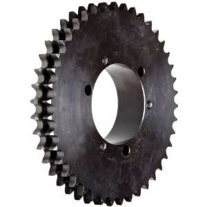 Roller Chain Sprocket, QD Bushed, Type C Hub, Double Strand, 40 Chain 