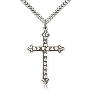  Cross Pendant, Sterling Silver Bliss Jewelry
