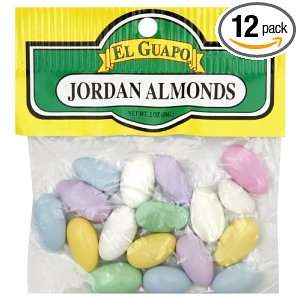 El Guapo Jordan Almonds, 2 Ounce (Pack Grocery & Gourmet Food