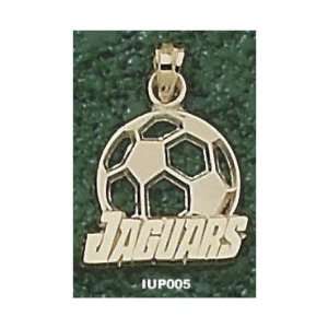  IUPUI Jaguars Solid 10K Gold JAGUARS Soccerball 