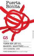 Vinos Sin Ley G5 Garnacha Madrid 2009 