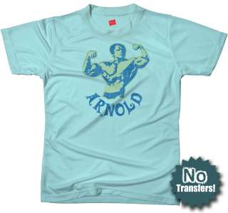 Retro Arnie Arnold Schwarzenegger Cool New Gym T shirt  