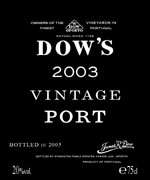 Dows Vintage Port 2003 