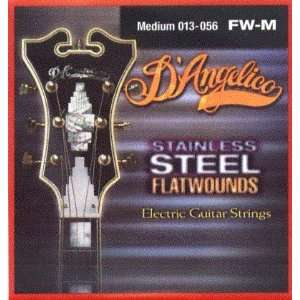  DAngelico Electric Guitar Jazz Stainless Steel Flatwound 