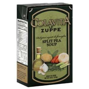 Colavita, Soup Split Pea, 18 OZ (Pack of 12)  Grocery 