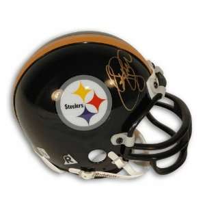 Autographed L.C. Greenwood Pittsburgh Steelers Mini Helmet 