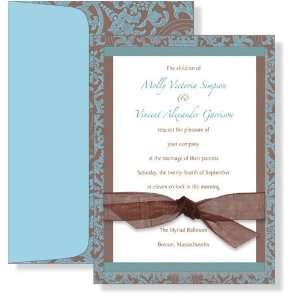 All Occasion Invitations   Regal Topper with Ribbon Invitation