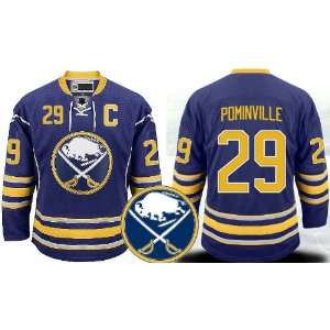 Sabres Authentic NHL Jerseys Jason Pominville Home Blue Hockey Jersey 