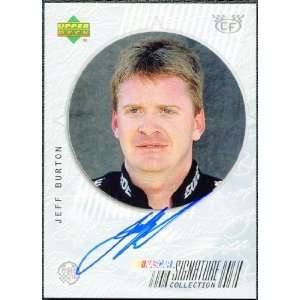   Checkered Flag Jeff Burton Autograph #JB Sports Collectibles