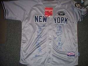 2012 Trenton Thunder Team Signed Yankees Replica Jersey COA  