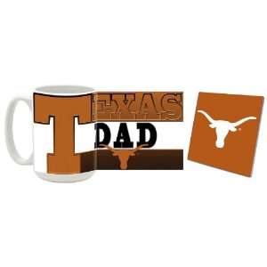  Texas Longhorns Dad Mug and Coaster Combo