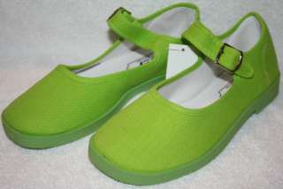 Easy Mary Jane Girl Shoes/ Lime Green  