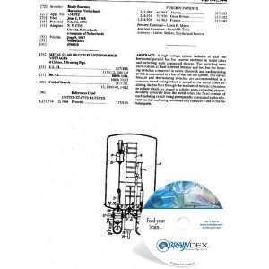 NEW Patent CD for METAL CLAD SWITCH PLANTS FOR HIGH 