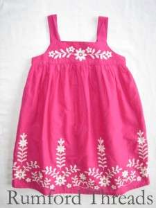 Baby Gap Butterfly Island Embroidered Dress 2 3 4 5 NWT  