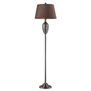   Coffee Plating Floor Lamp with Chocolate Shade D2234
