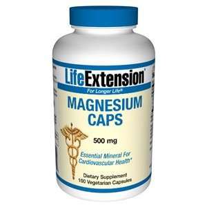  Life Extension Magnesium 500 mg, 100 vegetarian capsules 