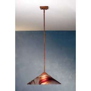  18W X 41.5H Single Rod Chambord/Vintage Copper Pendant 