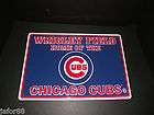 WRIGLEY FIELD HOME OF THE CHICAGO CUBS, LOGO METAL SIGN