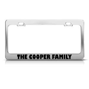  The Cooper Family Funny Metal license plate frame Tag 