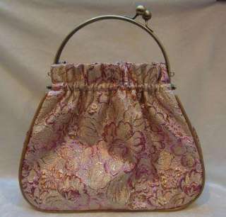 LOT10PCS HANDMADE silk &Metals handle Evening handbagS  