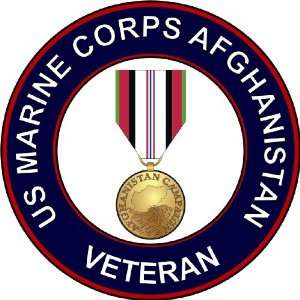  US Marine Corps Afghanistan Veteran Decal Sticker 5.5 
