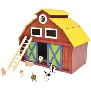  Deluxe Wooden Barn Playset Toys & Games