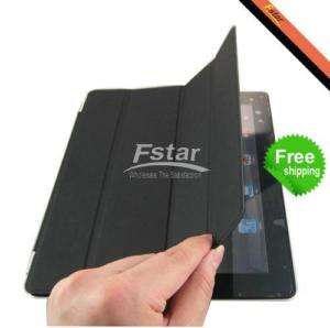 Apple iPad2 New black Tri fold leather Smart Cover  