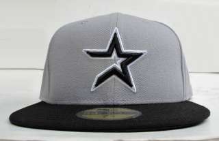 Houston Astros Grey On Black All Sizes Cap Hat by New Era  
