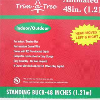   in box beautiful and rear 48 1 21m animated standing buck deer head