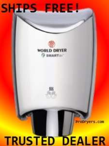 970 World SMARTdri Hand Dryer Automatic Chrome 120V  