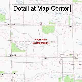 USGS Topographic Quadrangle Map   Little Rock, Minnesota (Folded 