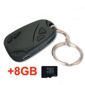 Spy car Camera Keychain Video Cam 720x480 DVR +8GB  