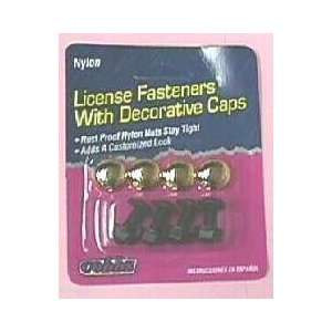  License Plate Fasteners With Decorative Caps Case Pack 144 