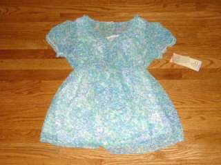 NWT Oh Baby Motherhood Maternity Blue Flower Blouse S  