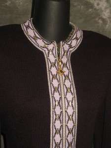 NEW St John Collection knit suit jacket blazer size P 2 4 NWT  