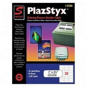  Simon Marketing, Inc PlazStyx Laser Labels Office 