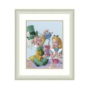  Disney Framed Art Alice & Mad Hatter   Wonderland