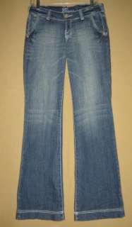 GUESS Jeans LOWRISE Stretch Wide Leg Flare DENIM JEANS S 27  