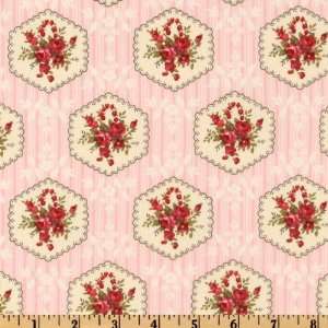   Savon Bouquet Rosettes Rose Fabric By The Yard Arts, Crafts & Sewing