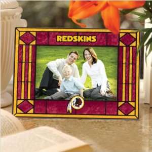   Company NFL WRS 245 Washington Redskins Art Glass Horizontal Frame
