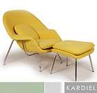 WOMB CHAIR & OTTOMAN modern lounge retro vintage accent chaise 