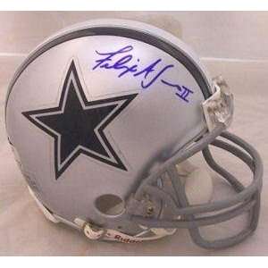 com Autographed Felix Jones Mini Helmet   PROOF COA   Autographed NFL 