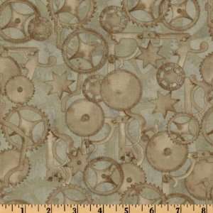  44 Wide An Appointed Time Gears Blender Stone Fabric By 
