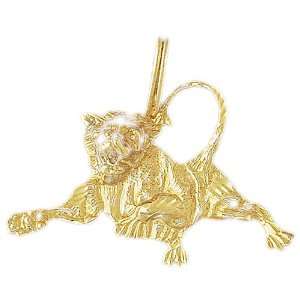    CleverEves 14K Gold Pendant Lion 4.8   Gram(s) CleverEve Jewelry