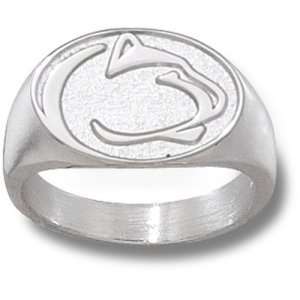 Penn State University Lion Head 1/2 Ring Sz 10 (Silver)  