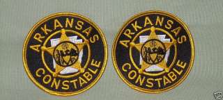Arkansas Constable Police Patch 3 1/2  Obsolete Pair  
