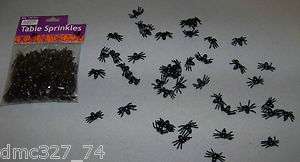 144 HALLOWEEN Decor Plastic SPIDER TABLE SCATTERS  