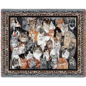    Perrfect Cats Tapestry Afghan or Throw PC1213 T