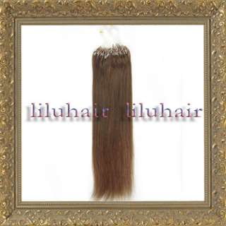 16 24 inches Indian Remy Loop/Micro Rings Hair Extensions100Sall 