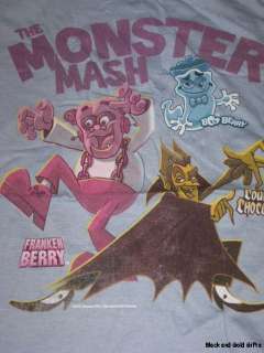   Juniors Graphic Tee Tshirt Light Blue The Monster Mash Boo Berry Shirt